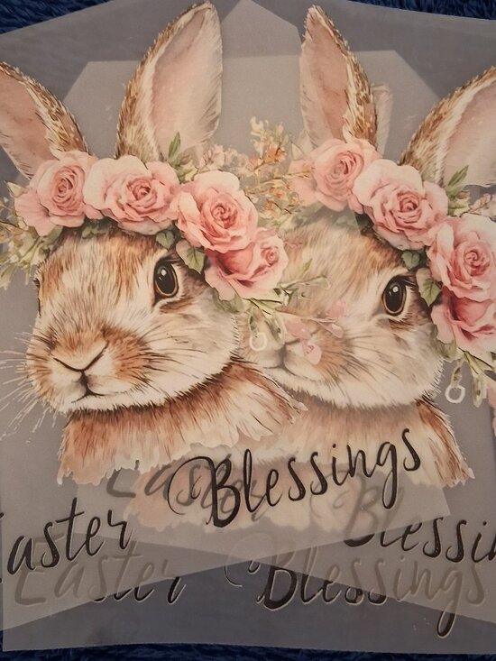 Other - Victorian Bunny DTF Heat Transfer